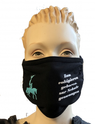 Mund-Nasen-Schutz-Maske mit Voltimotiv